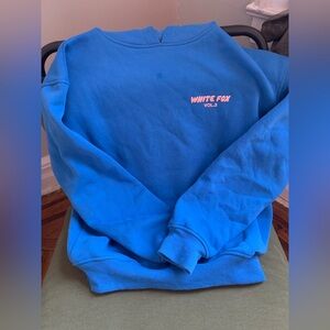 White Fox vol 3 oversized blue & pink hoodie xs s